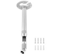 QWORK® Supporto per proiettore montaggio a soffitto o a parete - regolabile 20-40 cm - filettatura universale 1/4 - per mini proiettore, fotocamera digitale, videocamera
