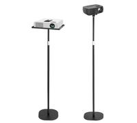 QWORK® Supporto proiettore da terra con snodo sferico da 1/4'', Regolabile in altezza da 60 a 120 cm, Ideale per laptop, proiettori, fotocamere