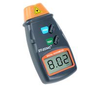 QWORK® Tachimetro digitale, contagiri laser fotografico senza contatto, ampio display LCD, batterie non incluse
