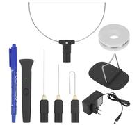 QWORK® Taglierina elettrica 3 in 1 per polistirolo, Taglia polistirolo Penna 100-240 V/18 W, per Fogli di polistirolo