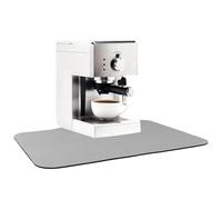 QWORK® tappetino per macchina da caffè 30x40cm, tappetino scolapiatti, tappetino antiscivolo per piano di lavoro del bar del caffè, grigio