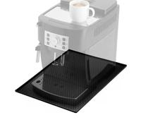 QWORK® Tappetino Silicone per Macchine caffè, 48x30cm Nero Antiscivolo tappetini, per macinacaffè, Macchine da caffè automatich