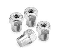 QWORK Terminale negativo positivo della posta della batteria dell'automobile, adattatore della batteria della lega di zinco di 2 paia, adattatore del perno femminile 3/8