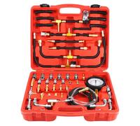 QWORK® Tester di Pressione Benzina, manometro Carburante per sistemi di iniezione, manometro 0-140 PSI / 0-10 Bar