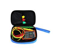 QWORK Tester di rotazione di presenza di sequenza di 3 fasi, livello di protezione 2000 V di frequenza di misurazione continua da 20 Hz a 400 Hz indicatore rilevatore di tester con LED e cicalino dispositivo di misurazione accurato 60 V ~ 600 V