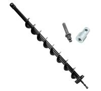 QWORK Trapano a terra, diametro 60 mm, per trapano con adattatore, 80 cm di lunghezza, per fori e piantagioni di alberi