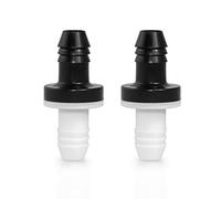 QWORK Valvola di non ritorno unidirezionale, 10 mm 3/8" ABS, 2 pezzi