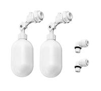 QWORK® - Valvola galleggiante a sfera regolabile, con valvola a galleggiante da 1/4" (6.4mm)per acquario, confezione da 2