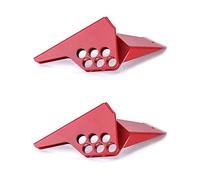 QWORK Valvole a sfera maniglia serrature di sicurezza industriali con lucchetto, confezione da 2 dispositivi di blocco larghezza maniglia 1", adatte per diametro esterno del tubo da 1/4" - 1", rosso