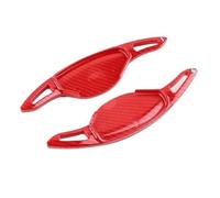 QWPDFHE Adesivi for la copertura del cambio al volante dell'auto compatibili con Infini Q50 QX60 Q60 QX50 ABS Accessori interni(Red Carbon Fiber,FOR INFINITI_FOR PATHFINDER 22-23)