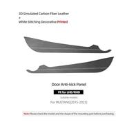 QWPDFHE Adesivi protettivi antiurto for porte interne auto compatibili con Mustang 2015-2023, strisce decorative, accessori for la messa a punto(Carbon Fiber Leather)