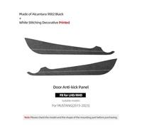QWPDFHE Adesivi protettivi antiurto for porte interne auto compatibili con Mustang 2015-2023, strisce decorative, accessori for la messa a punto(9002 Black)
