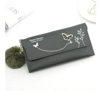QWPYDXN Nuovo Portafoglio da donna di grande capacità, design vintage, in pelle, dimensioni compatte, retrò, mini portafoglio portatile, alla moda, carino, regalo Portamonete
