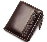 QWPYDXN Nuovo Portafoglio da uomo in pelle Porta carte multiplo di grande capacità Piega grande Tasca da lavoro alla moda retrò per uomo e ragazzo Portamonete