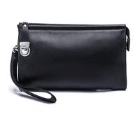 QWPYDXN Nuovo Portafoglio da uomo Portafogli in pelle Fermasoldi regalo da uomo con tasca portamonete Passaporto per telefono Pochette classica con cerniera resistente Portamonete