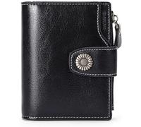 QWPYDXN Nuovo Portafoglio in pelle da donna corto e solido portacarte business moda borsa di grande capacità pochette portamonete piccola tasca per monete Portamonete
