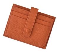 QWPYDXN Nuovo Portafoglio in pelle Multi Slot Card Borsa Mini Porta della scheda portatile Pul per le borse per monete per uomo per uomini Monete tascabili arancione Portamonete