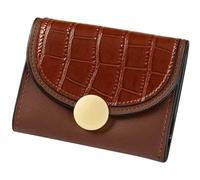 QWPYDXN Nuovo Portafoglio semplice retrò Tasca piccola con cerniera Portafoglio corto in pelle da donna Portamonete regalo per ragazze carine di grande capacità Portamonete