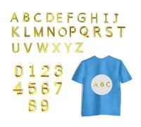 Qwrqwr Ferro su numeri e lettere per vestiti, lavabili, ricamati, 72 pezzi, toppe decorative per riparazione fai da te, trasferimenti in tessuto per giacche, camicie, cappelli, borse e jeans