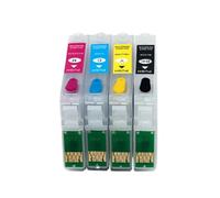 QWsdR Cartuccia d'inchiostro T129 da 4 confezioni compatibile con WorkForce WF-3010 WF-3530 WF-3540 WF-7015 WF-7515 WF-7525 WF-3520 con chip ARC