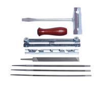 QWsdR Kit di Lime per affilare Le motoseghe Set di Lime per rettifica in Acciaio per Utensili 8 Pezzi compatibili con Manico in Legno di motoseghe