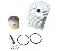 QWsdR Kit pistone Cilindro 40mm 40.2CC Sostituzione per R su EC04 CG411 Compatibile con NB411 Zylinder Liner Koblen Anello Clip Pin Assy
