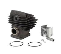 QWsdR Kit pistone Cilindro 44mm con Anello Elastico di Sicurezza 1121 020 1203 Compatibile con Motosega 026 MS260 MS 260
