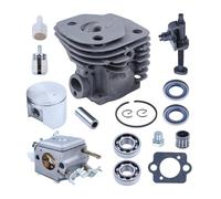 QWsdR Ventilazione del Serbatoio del carburatore Cuscinetto pistone Cilindro da 47 mm Compatibile con Motosega Professionale 357XP 357XP 359