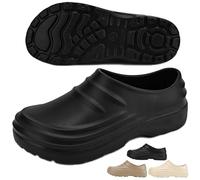 QWSYGH Armadillo Chef Unisex, Non-Slip Comfort Lightweight & Waterproof Garden Clogs, Outdoor Beach Vacation Sandals (Black,38)