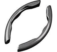 QWTYAFDD 2 Pezzi Auto Coprivolante, per KIA Picanto 2017-2024 2025 Copri Volante Universale Auto Fibra Carbonio Antiscivolo Ultraleggero Confortevole