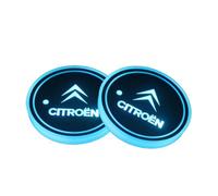 QWTYAFDD 2 Pezzi Sottobicchieri per Auto, per Citroen Picasso DS C5X c4l C-Quatre C-Elysee C6 C5 Tappetino Portabicchieri Rimovibili Sottobicchieri Accessori Interni Auto