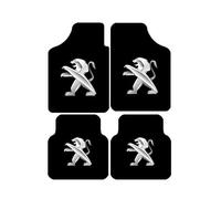 QWTYAFDD 4 Pezzi Tappetini Auto, per Peugeot 2008 2014-2019 Tappetini Moquette su Misura Auto Tappetini Abitacolo Impermeabile Antiscivolo