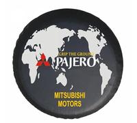 QWTYAFDD Copriruota Scorta,per Auto Mitsubishi Pajero 4 2007-2017 Copertura della Ruota di Antipolvere Impermeabili Elastico Accessori Decorazioni Esterne,A 14in