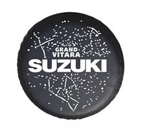 QWTYAFDD Copriruota Scorta,per Auto Suzuki Grand Vitara 4-Door 2007-2017 Copertura della Ruota di Antipolvere Impermeabili Elastico Accessori Decorazioni Esterne,B 15in