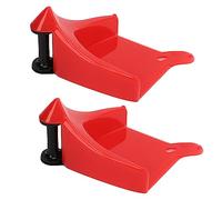 QWUUYEC 2Pcs Car Wheel Chock, Strumento Detailing per Pulizia, Inserti Pneumatici Portatili Pratici - Design Rullo Unico, Protezione Cavi e Tubo, Adatto a Ogni Tipo di Ruota