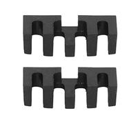 QWUUYEC Badminton Stringing Racquet Load Spreader, Strumento Protettore per Racchette da Badminton e Tennis, 2 Pezzi - Distribuzione Pressione, Design Stabile per Montaggio Corde (Nera)