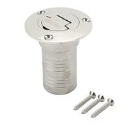 QWUUYEC Bocchettone Rifornimento Carburante Barca, Boccaporto Acciaio Inox 304 Lucidato a Specchio, Diametro 73mm - Resistente alla Corrosione, Design Senza Chiave, Ideale per Yacht e Caravan