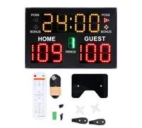 QWUUYEC Digital Basketball Sepkboard - Tabletop Portatile Leggero, Uso Multiplo con Display a LED a 11 cifre, molità Timer e costruita - in Altoparlanti, Sport Interni e Allenamento,