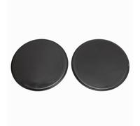QWUUYEC Dischi di scorrimento double face, 2 pezzi, diametro 17,8 cm, colore: Nero - Core Sliders Compatti, Esercizi Full Body, Fitness a casa e da viaggio (nero)