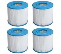QWUUYEC Filtri Cartuccia per Piscina Spa, 4Pcs, PP Poliestere, 18,5x18cm - Alta Resistenza, Grande Area di Filtrazione, Compatibile con Lazy Spa Cartuccia Filtro s1 VI arebos