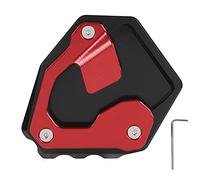 QWUUYEC Kickstand Enlarge Pad Support Extension Plate per CRF1000L Africa Twin 2016-2019 - Piastra Alluminio Antiscivolo, Resistente e Facile da Installare (Rossa)