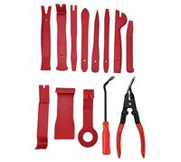 QWUUYEC Kit Da 13 Pezzi Strumenti Per Smontaggio Interni Auto, Pinze E Leve Per Clip E Pannelli - Materiale PP E Acciaio, Resistente E Leggero, Per Installazione E Rimozione Veloce E