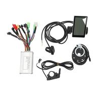QWUUYEC Kit Elettrificazione Bici, Conversione 17A con Display LCD M5, Sensore e Acceleratore - Trasformazione Pedalata Assistita, Adatto a Motore Elettrico 21ah