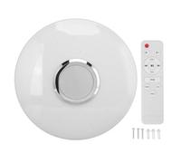 QWUUYEC Luce a soffitto a LED intelligente - Dimming & Timer Bluetooth Colore Dimming e Timer - In Wireless Speaker, Copertura acrilica morbida per la camera da letto del soggiorno