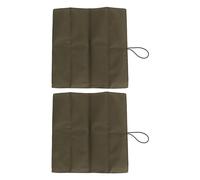 QWUUYEC Matte per Picnic Pieghevoli 2 Pezzi, Sedile Spesso e Confortevole per Escursionismo, Verde - Impermeabile, Leggero e Compatto per Zaino e Outdoor (Verde)