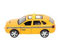 QWUUYEC Modello di taxi realistico - Materiale in lega da collezione, funzione di tiro su audio leggero, e decorazioni per adulti e bambini, finitura dipinta resistente (type 2)
