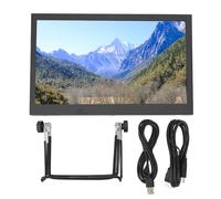 QWUUYEC Monitor Portatile 10.1 Pollici HD IPS, Schermo LED 1024x768, Monitor con Altoparlanti Integrati - Compatibilità Ampia, Design Versatile, Ideale per PC e Gaming