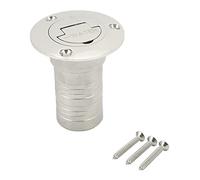 QWUUYEC Rifornimento Carburante Bocchettone per Barche, Acciaio Inossidabile Lucidato a Specchio, Bocchettone Serbatoio per Yacht e Caravan - Design Senza Chiave, Resistente alla (Agua)