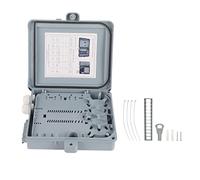 QWUUYEC Scatola di Distribuzione Fibra Ottica 12, Terminale FTTH, IP65, Resistente e Impermeabile - Montaggio a Parete, Adatta per Uso Esterno e Interno