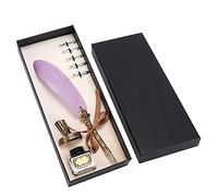 QWUUYEC Set di penna calligrafia classica - Design scientifico con pennini piatti da 1-5 mm per stili gotici e italiani, accessori completi per artisti da principiante a avanzati e (type 1)